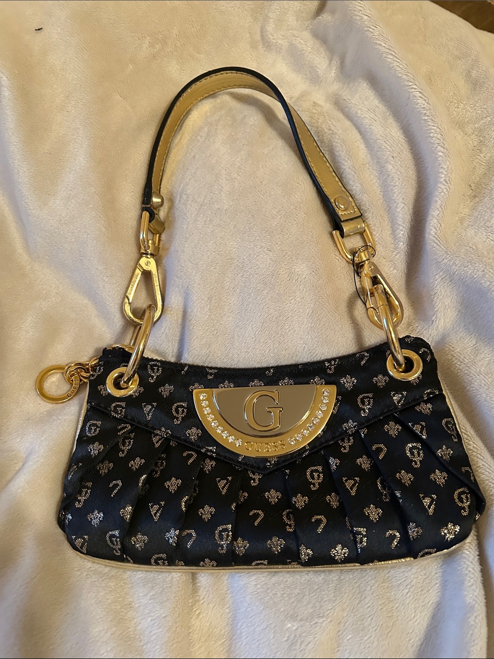 Guess Monogram Baguette Hand Bag - NEW!